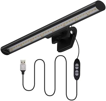 quntis lampara de monitor para ordenador portatil brillos en la pantalla luz led para leer y cuidar tus ojos alimentacion usb ahorra espacio con esta