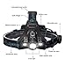 LED Headlamp,SGODDE 4 Modes 5000 Lumens Headlight,USB Rechargeable Waterproof Flashlight, 3 LED Zoomable Head Torchlight for Outdoor Camping Hunting Fishing Running- Batteries&USB Cable Included