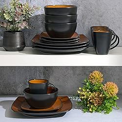 Gibson Soho Lounge Square Reactive Glaze Stoneware