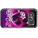 Galaxy Luna, Galaxy Express 3 Case, Galaxy Amp 2 Case, J1 2016 Case [Shock/Impact Resistant] Hybrid Dual Layer Defender Protective Case Cover for Galaxy Amp 2 / Luna/Express 3, Hot Pink Hearts