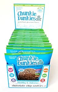 Chunkie Dunkies RAW VEGAN GLUTEN FREE Chocolate Chip Cookie Collection ( 18 cookies ): Amazon 