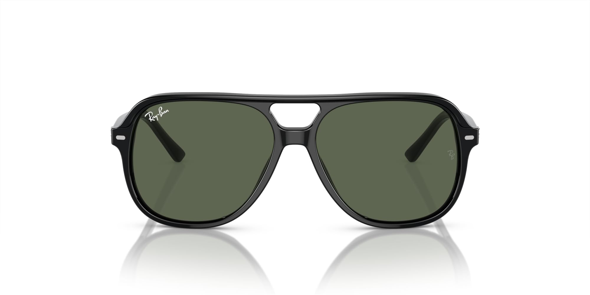 Ray-Ban Junior Kids’ RJ9096S Bill Square Sunglasses, Black/Dark Green, 49 mm