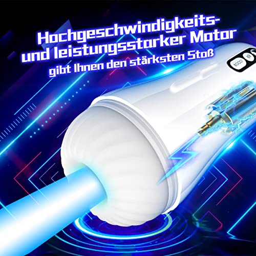 Elektrische Masturbatoren Cup mit 6 Vibrationsmodi,Automatischer Masturbator für Männer Penis Massage,Mastubrator Masturbieren Mann Taschenmuschi Sex Spielzeug handfrei Spaß