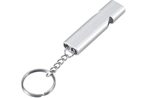 TNFEEON 2PCS Pet Parrot Training Whistle, Dogs Birds Behavior Instruction Sound Reflex Sonic Whistle Stainless Steel Pet Flight Recall Training Tool