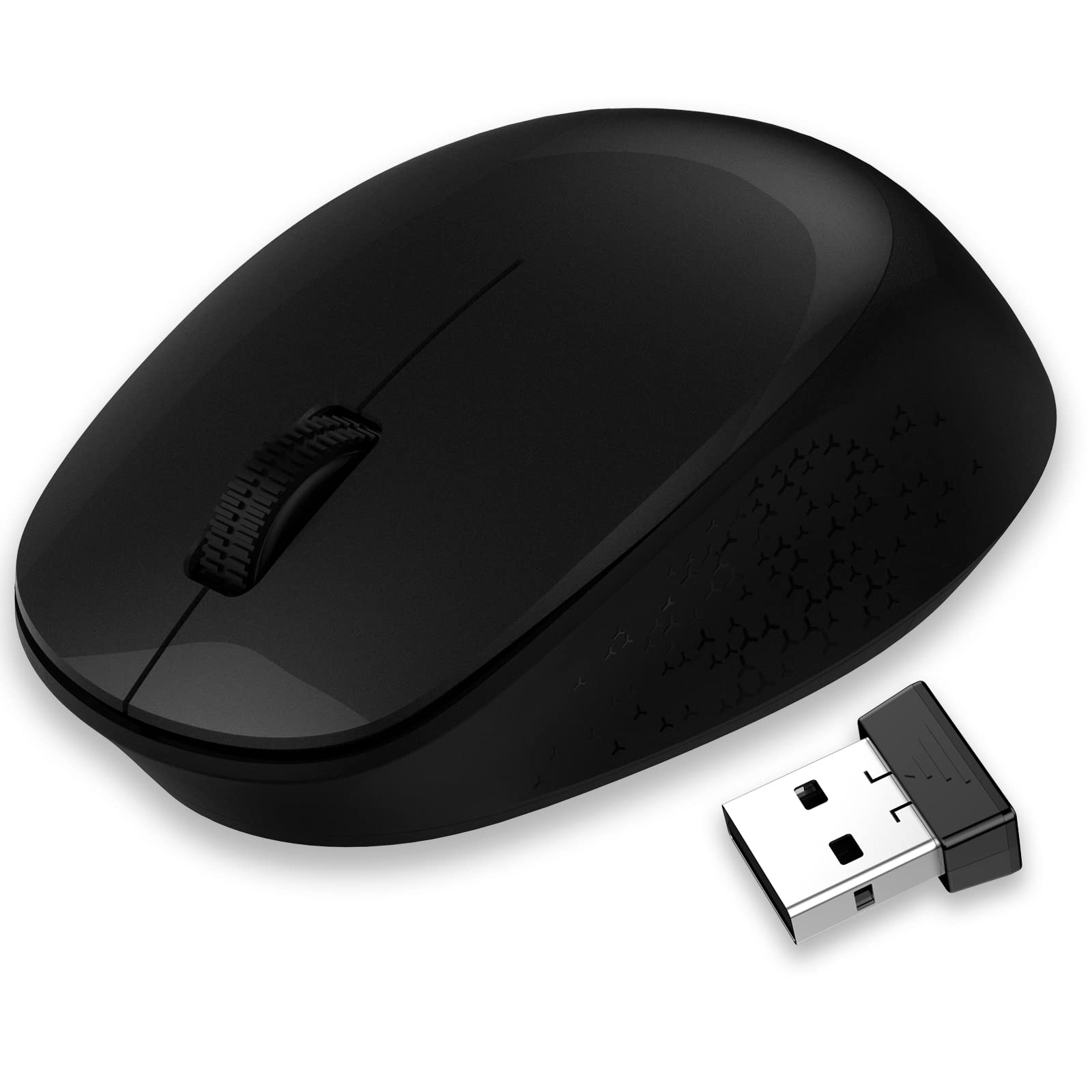 Photo 1 of LeadsaiL Wireless Mouse for Laptop, 2.4GHz Silent USB Mouse, Slim Optical Mouse with 3 Buttons, 1600 DPI, Works with Windows, Mac, Chrome OS, Linux