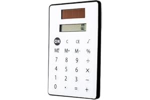 Miniature Solar Calculator with 8 Digit Display and Quiet Keys Pocket Sized for Home and Use Easy to Carry Pocket Calculator