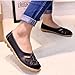 CIOR Women's Genuine Leather Loafers Casual Moccasin Driving Shoes Indoor Flat Slip-on Slippers,M556,Black,40