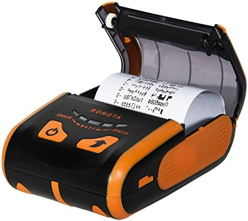 RONGTA RPP300BU Portable Bluetooth(MFI Certificate)Thermal Printer Mini 80mm USB Bluetooth Receipt Printer Support IOS&amp;Android&amp;Windows System Pos Mobile Printer Orange