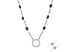 HONGEELY Glasses Holder Chain Loop Eyeglasses Necklace Ring for Women Reading Glasses Sunglasses Necklace for Men