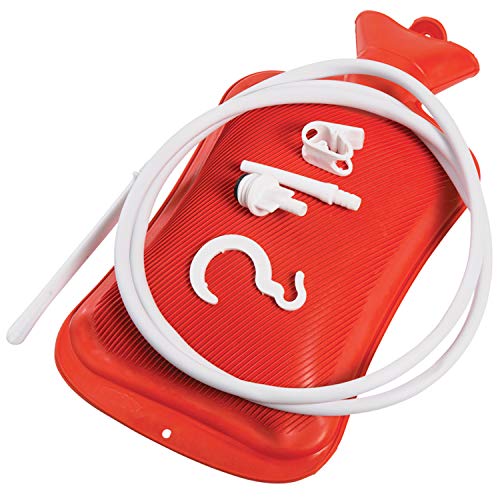 MABIS Reusable Hot Water Bottle, Enema and Douche Kit Helps to