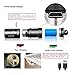 Mini Rechargeable LED Keychain Flashlight - Small USB 130lumen Waterproof Bright LED Flashlight with 2 Modes Including Rechargeable Battery, Micro USB Cable, Waterproof O-rings and O-Ring (Black)