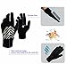 Winter Running Gloves Men Ladies Women for Cold Weather with Grip Lightweight Touchscreen Warm Gloves with Headband for Walking Driving Cycling Hiking (Black, Large)