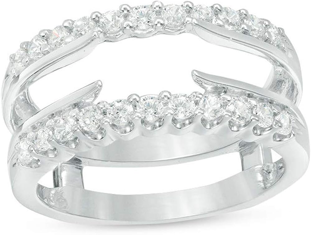 HN Jewels Cathedral Wedding Enhancer Ring For Women 1/2 CT