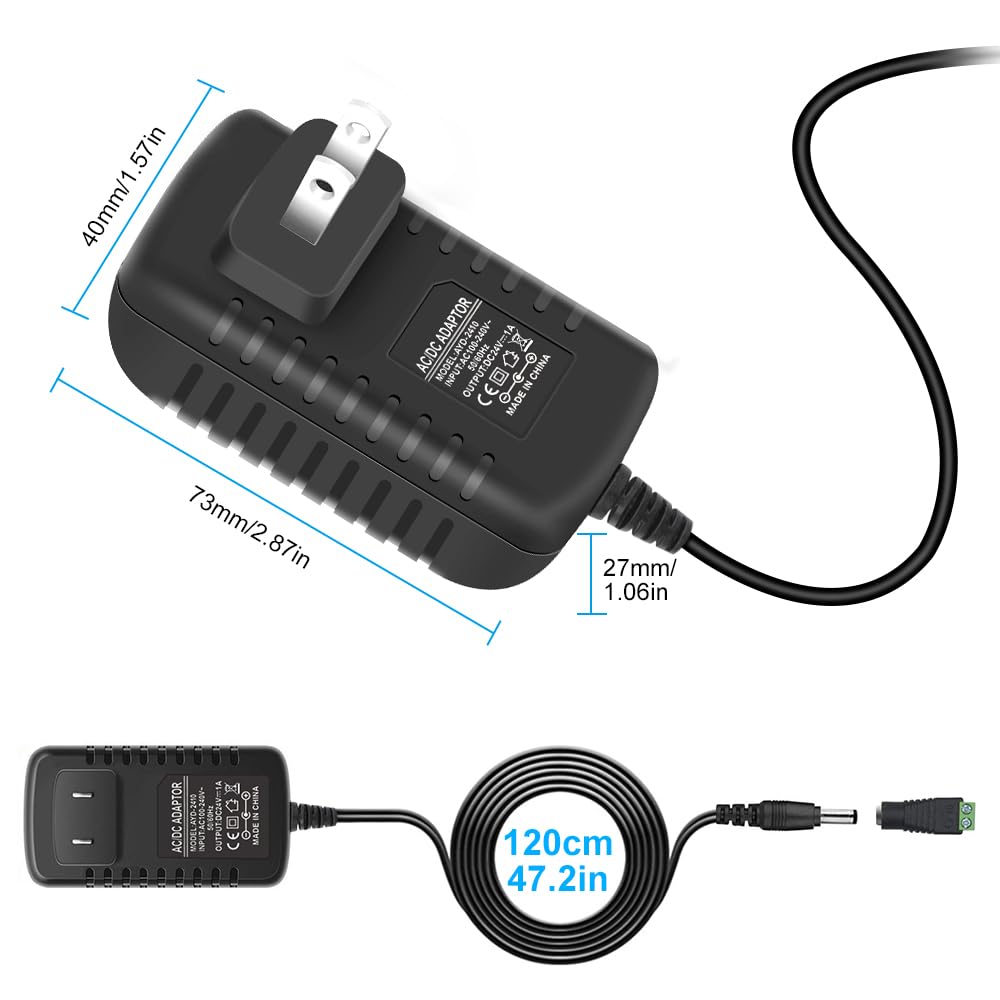 24V Power Supply, 1A 24W LED Lights Power