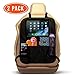 Ozziko Car Backseat Toy Organizers/Front Car Seat Protector for Kids (2 Pack). Back Seat Kick Mat To Protect Your Carseats From Shoe Marks And Damage. Storage Pockets, iPad and Tablet Holder