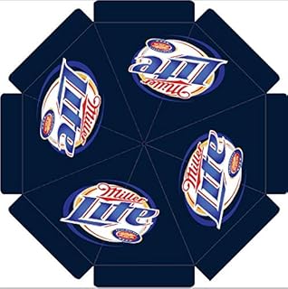 Amazon Com Miller Lite Classic 9 Foot Beer Patio Umbrella Market Style Garden Outdoor