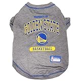 Pets First NBA Golden State Warriors Pet Tee Shirt, Large