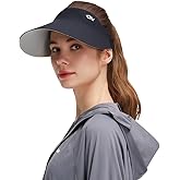 Women Wide Brim Sun Visor Hat Foldable UPF 50+ Roll Up Packable Beach Cap Double Sided Wear UPF50+