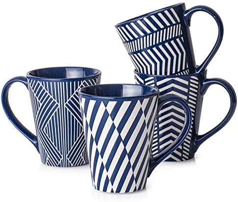 LIFVER Coffee Mugs Set Tall 17 Ounces