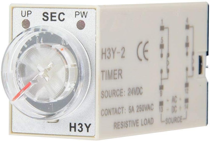 H3Y-2 DC 24V Time Relay 8 Pin Delay Timer Time Control Switch (60S ...