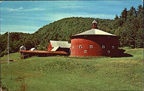 The Round Barn Barnet Vermont Vt Original Vintage Postcard At