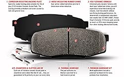 Power Stop 17-1711, Z17 Front Ceramic Brake Pads