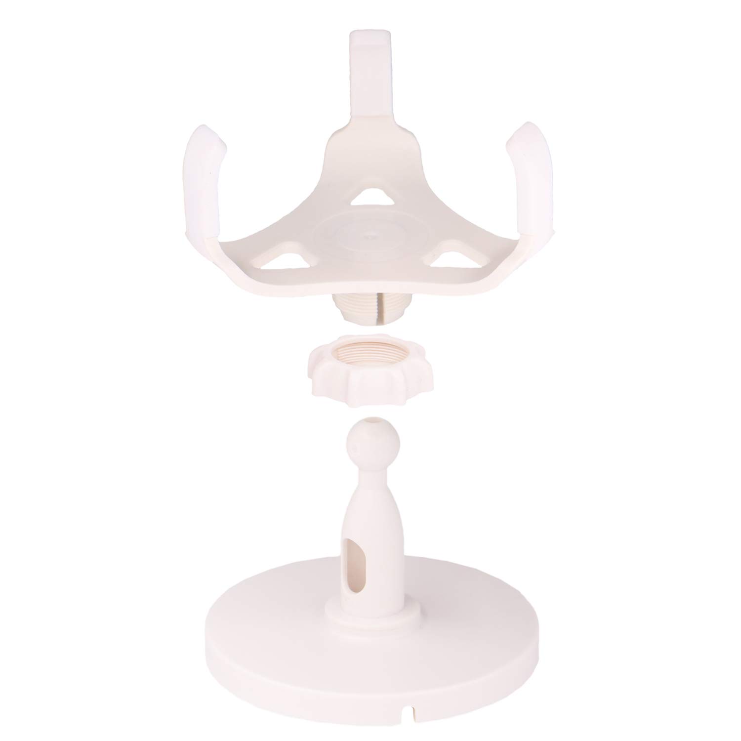 ECOEMO Table Holder for Dot 3rd Generation, 360° Adjustable Stand Bracket Mount for Smart Home Speaker, Improves Sound Visibility and Appearance, Dot Accessories (White) (White)