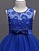 DOCHEER aibeiboutique Flower Girl Dresses Pageant Princess Bridesmaid Dress for Wedding First Communion (11-12 Years, Royal Blue)