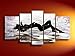 Ode-Rin Art - 100% Hand Painted Sleeping Women 5 Pieces Wall Art Charming Lady Framed Painting for Bedroom Home Decorations, Ready to Hang - (10