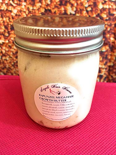 6 OZ RAPUNZEL MEGA HAIR GROWTH BUTTER SHEA MSM HORSETAIL NETTLE CASTOR ROSEHIP SEED NEEM FENUGREEK