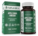 Naturalics™ - Advanced Formula Apple Cider Vinegar Capsules - Healthy Blood Sugar, Weight Loss, Digestion, Circulation & Detox Support - Premium-Non-GMO Cider 60 Servings