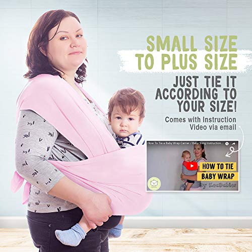image for KeaBabies Baby Wrap Carrier All-in-1 Stretchy Baby Wraps - Baby Sling 