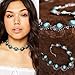 Diansts(TM) Charm Women Crystal Jewelry Pendant Chain Choker Chunky Statement Bib Necklace