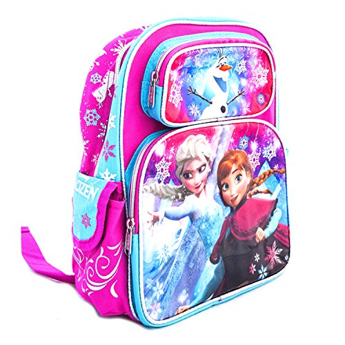 Frozen Rolling Backpack Anna & Elsa Disney Backpack School, Travel Bag (12 Inch Carry Purple) on