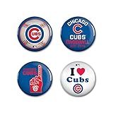 Chicago Cubs 4 Pack of Buttons