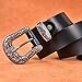 TALLEFFORT Ladies Vintage Western Leather Belts for Women Genuine Leather Belt