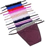HZYFP 12 Colors Lady Lace Clip-on Mock Camisole Bra Insert Overlay Modesty Panel Vest