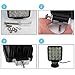 Northpole Light 2X 48W Square Flood LED Light Bar Work Light, Jeeps Off-Road Light, Driving Fog Light with Mounting Bracket for Off-Road, Truck, Car, ATV, SUV