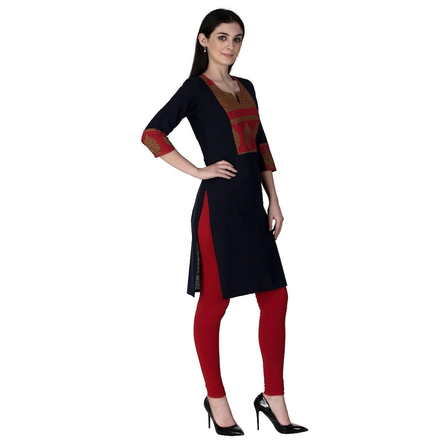 gmi casual cotton rajasthani printed women kurti