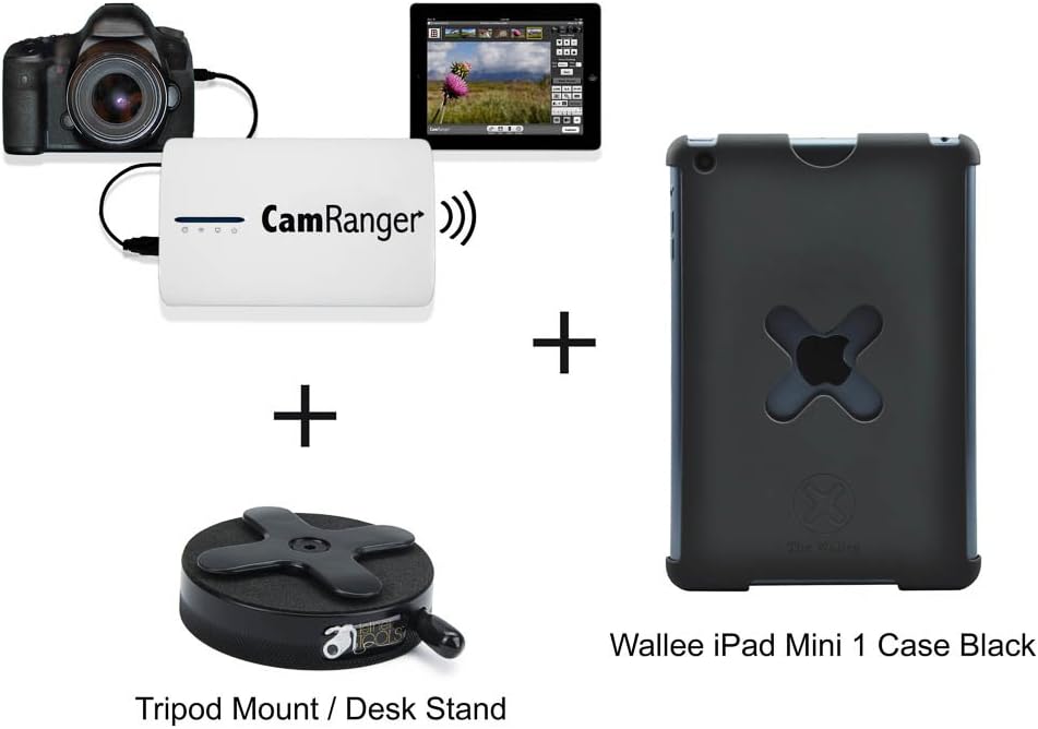 CamRanger Wireless Tethering Starter Kit includes X Lock iPad Mini (1st & 2nd Gen) Case Black & Connect Lite