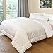 puredown All Season Cal King Size Down Alternative Comforter, Soft Duvet Insert with Corner Tabs (106x90 inch, White)