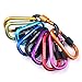 TITECOUGO Ten Colors Aluminum Alloy D-Ring High Strength Carabiner Key Chain Clip Hook for Camping Hiking Outdoor (Not for Climbing)