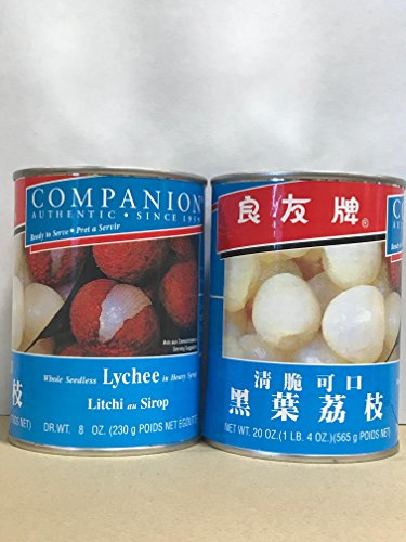 KC Commerce Premium Quality Lychee In Syrup EASY-OPEN CAN Product of THAILAND (Pack of 3)