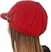 Sakkas 305BC Jessica Wool Newsboy Cabbie Hat with Rhinestone Buckle - Red - One Size