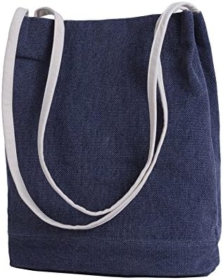 Tom Clovers Women's Casual Canvas Tote Shoulder Bag Handbag Weekend Bag Shopping Bag Beach Bag