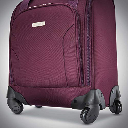 Samsonite Underseat CarryOn Spinner with USB Port, Purple, One Size