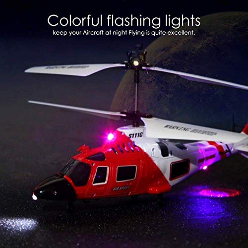 WEHOLY Toy Model Attack Marines RC Hubschrauber mit LED-Licht 3.5CH Hubschrauber Fernbedienung RC Drohne Bruchsicheres… – Bild 6