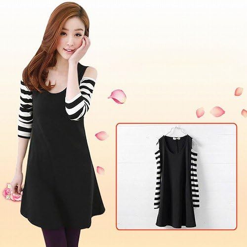 Amazon Co Jp 18年 インスタレディース コーデ オフショルダー ワンピース 長袖 膝丈 M 服 ファッション小物