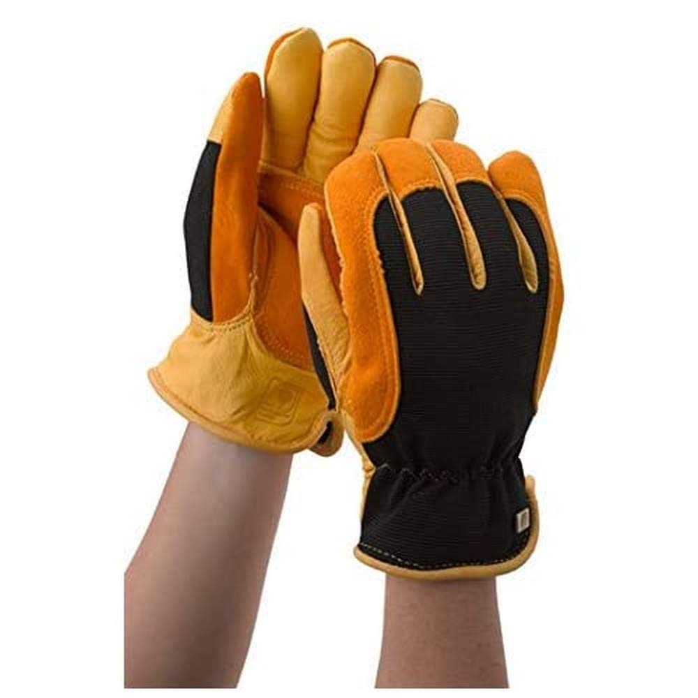 Gold Leaf WINTER TOUCH Deluxe Deerskin Leather Waterpoof Warm RHS Gardening Gloves - Ladies Size - Great Gift