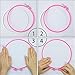 Similane 5 Pieces Embroidery Hoops, Plastic Circle Cross Stitch Hoop Ring 4.5 inch to 10.6 inch (Multicolor) for Embroidery and Cross Stitch
